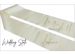 Wedding SASH Stole Personalised Custom text picture